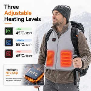 <b>Heated</b> Vest <b>USB</b> Rechargeable 3 Heating Levels Electric Warm <b>Gilet</b> for Outdoor Winter Wear - Product Image 1