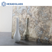 Luxe Top Qualité Vintage Teinté Argent Miroir Classique Décoratif Antique Miroir Mur Feuille De Verre