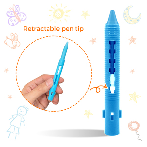 Crayons de bain lavables pour bébé, 6 couleurs, non toxiques, effaçables, crayons de bain pour enfants - Product Image 3