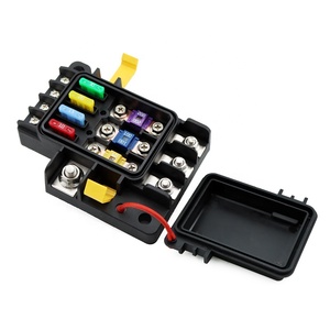 Bloque de Fusibles Blue Sea 7725 Safety HUB 100 RBS, Bloque de Fusibles de 7 Circuitos con Protección de Encendido, 3x MIDI/<span class=keywords><strong>AMI</strong></span> + 4x ATO/ATC - Product Image 1