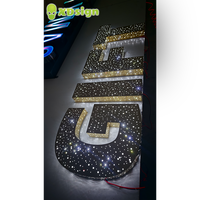 Lettres lumineuses LED personnalisées à montage rapide, enseigne 3D, ciel étoilé, étanche IPX7, pour voiture, certifiées CE, avec application Bluetooth, éclairage décoratif