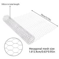 Clôture Maille Animal Fil Poulailler Légumes Jardin Enceinte Maille Trempé À Chaud Galvanisé Fer Écran Carré Polyuréthane CN;HEB