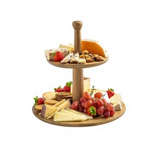 Support à gâteau en bois fait main, écologique, passe au lave-vaisselle, AZ ENTERPRISES, présentoir à desserts, style rustique, pour la maison et la boulangerie - Product Image 4