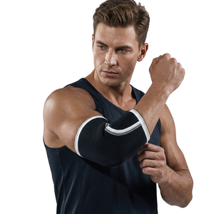 Manchon de coude en coton robuste, respirant et antidérapant, sur mesure, réglable, pour haltérophilie, équipement de gym, élastique et doux, 7 mm, vente en gros - Product Image 1