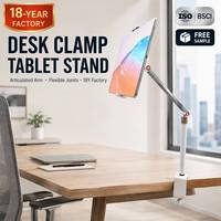BoXiang 18-Tahun BSCI OEM 360 °   Penyangga Tablet & Ponsel Lantai Putar Fleksibel dengan Lengan Dapat Disesuaikan untuk Live Streaming & Kantor (Grosir)