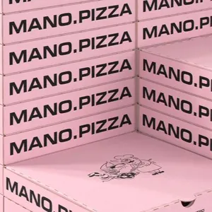 Scatola per Pizza economica da 12 pollici di dimensioni Standard in cartone ondulato riciclabile per prodotti ad alta richiesta
