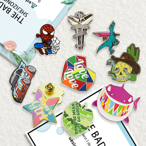 निर्माताओं चीन कस्टम लोगो धातु मुलायम तामचीनी अंचल पिन कस्टम तामचीनी पिन - Product Image 1