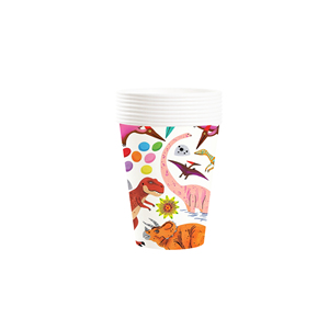 Ensemble de vaisselle jetable pour fête d'enfants sur le thème des dinosaures DAMAI, assiettes, serviettes et gobelets en papier - Product Image 5