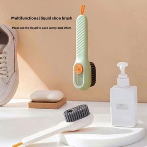 Cepillo Profesional Multifuncional para Limpiar Zapatos con Dispensador de Líquido, Cerdas Suaves, Herramienta Mágica para Lavandería del Hogar, No Daña los Zapatos - Product Image 2