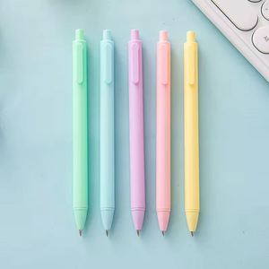 Bolígrafo de Plástico de Alta Calidad, Económico, al por Mayor, Tipo Macaron, de Alta Gama, con Punta de Bola de Colores, para Niños, Material Escolar - Product Image 2