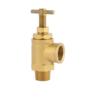 China Manufacturer Industrial Plumbing Heavy Duty Brass angle stop check valve 1/2" 3/4" for Gas Water