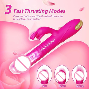 Silicone Clitoral Stimulator Adult Toys G Spot Rabbit <b>Vibrator</b> with 3 <b>Thrust</b> and 10 Vibrate Modes, Sex Toy for Solo and Couple - Product Image 6