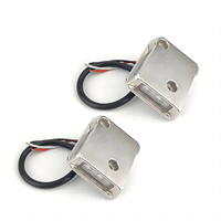 Feu d'avertissement de fil de levage de queue 3 côtés ambre clignotant sécurité LED plate-forme feux de sécurité pour camion fourgons véhicule élévateur de queue
