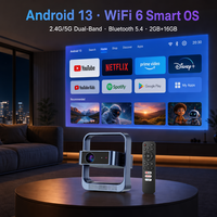 Proyector Mini Portátil LED C9 Whale TV Smart Android Wifi Bluetooth 4K para Cine en Casa y Juegos 5G Usb