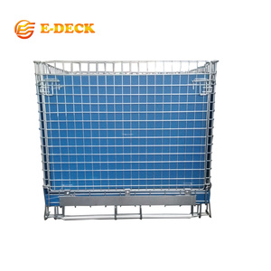 Gấp kẽm Euro tiêu chuẩn bền tiết kiệm không gian dây lưới kim loại <span class=keywords><strong>container</strong></span> - Product Image 1