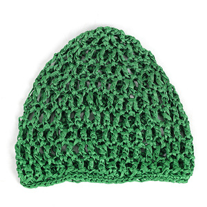 Nouveau bonnet cache-tête en maille ajourée 100 % coton pour femme adulte, couleur unie, tricoté, en filet, pour relier les cheveux, directement - Product Image 3