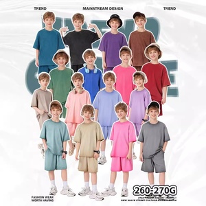 Set <span class=keywords><strong>di</strong></span> pantaloncini sportivi in cotone pesante 100% tinta unita, morbidi e delicati sulla pelle, per <span class=keywords><strong>ragazzi</strong></span>, per la <span class=keywords><strong>vita</strong></span> quotidiana. - Product Image 1
