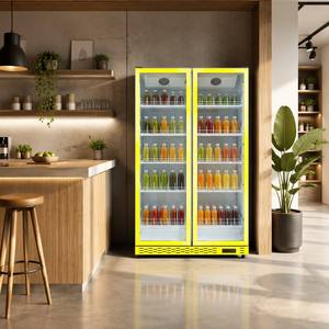 Enfriador Inteligente Profesional de 850L con Pantalla, Puerta Amarilla de Alta Visibilidad y Control Táctil Digital Inteligente - Product Image 4