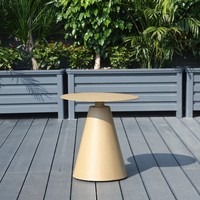 Ensemble de table à manger en aluminium Sunway pour l'extérieur, table de patio, table à café pour hôtel, restaurant en bord de piscine, utilisation en extérieur