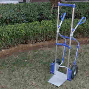 Hanak Best Seller HT1888 Camión de mano de aluminio de doble propósito Carretilla industrial de servicio pesado Estructura de malla Carro más vendido - Product Image 6