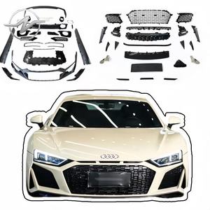 Kit carrosserie <span class=keywords><strong>Audi</strong></span> R8, style ancien vers nouveau, en fibre de verre et PP, comprenant pare-chocs avant, jupes latérales, lèvre arrière, calandre et spoiler. - Product Image 1