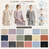 Conjunto de lino de algodón de verano para mujer 2025 nuevo estilo chino de gama alta traje de dos piezas de moda blusa bordada pantalones de pierna ancha