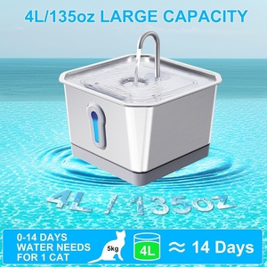APP Smart Sensor Pet Water Fountain Stainless Steel 135oz Battery Cat Water Dispenser Whit Multiple Filtration Intelligent Chip - Product Image 2