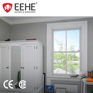 Eehe cửa sổ treo đôi bằng hợp kim nhôm vận hành bằng tay cửa sổ treo đơn bằng nhôm kính bên ngoài - Product Image 2