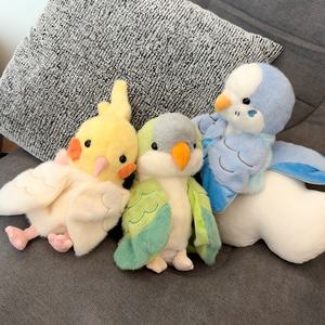 Marionnette à main en peluche <span class=keywords><strong>petit</strong></span> oiseau <span class=keywords><strong>perroquet</strong></span>, poupée de ventrilocution pour l'éveil des bébés <span class=keywords><strong>et</strong></span> la maternelle, en velours <span class=keywords><strong>et</strong></span> coton PP - Product Image 3