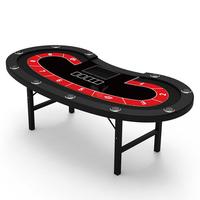 YH Table De Poker personnalisée pliable Mesa De Poker Pokertisch pour Casino Club Home Poker Room