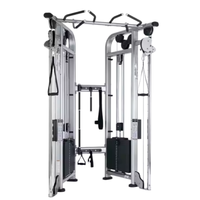 Rack de Squat Multifonctionnel Portable Haut de Gamme en Acier avec Système de Poulies pour Barre de Musculation à Domicile