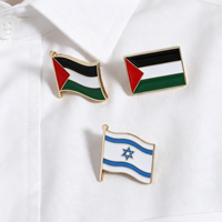 Vente en gros de broches de col personnalisées, badges métalliques, drapeaux palestiniens antiques, unisexe, écologique, pour décoration intérieure, également utilisables comme accessoires de téléphone en métal