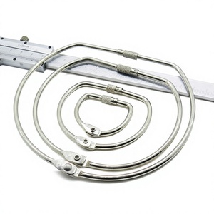 YIWANG différentes tailles métal nickelage D forme vis anneaux de reliure pour brochures - Product Image 1