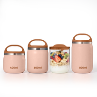 Thermos à soupe pour enfants de 800 ml pour aliments chauds, boîte isotherme sous vide avec compartiment inférieur, tasse à yaourt pour l'école des enfants