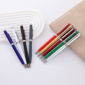 Stock High Quality Fast Writing Metal Ball Multicolor Advertising Gifts Custom Ballpoint Pens - Product Image 4