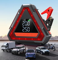 Démarreur de secours 10000mAh 1500A à courant de crête avec compresseur d'air 150psi, gonfleur de pneus pour camion et moto, lumière d'avertissement LED et batterie externe