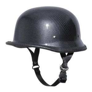 Koolstofvezel Half Gezicht Retro Helm Duits Nieuwigheid Helm