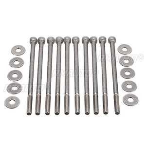 Kit de boulons de collecteur d'admission de voiture en acier inoxydable pour moteurs Chevrolet V8 GEN III IV LSX LS1 LS2 LS3 LS6 LS7 - Product Image 2