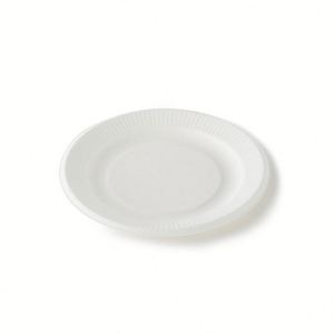 Assiettes jetables en pulpe de bagasse de canne à sucre recyclée et biodégradable pour fêtes, blanches, tailles 9''/10''/12'' - Product Image 4