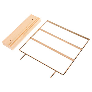 Espositore all'ingrosso in legno per gioielli: <span class=keywords><strong>porta</strong></span> <span class=keywords><strong>orecchini</strong></span>, collane, anelli e bracciali, personalizzabile, con rivestimento in velluto - Product Image 5