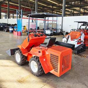 Roda mobil Mini <span class=keywords><strong>520</strong></span> selip Steer <span class=keywords><strong>Loader</strong></span>, diesel Backhoe dengan ember roda <span class=keywords><strong>Loader</strong></span>, efisien peralatan pemuat tanah - Product Image 4