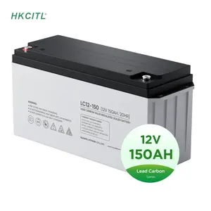 Baterías de plomo ácido de terminal frontal de alta calidad 12V 100Ah 150Ah 200Ah Batería de almacenamiento de energía solar para sistema solar