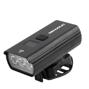 Luz de bicicleta Yueli de tres LED recargable con pantalla digital para bicicleta de carretera - Product Image 1