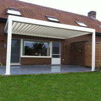 Kit de pergola motorisée en aluminium à lames orientables pour terrasse et jardin, électrique, Australie