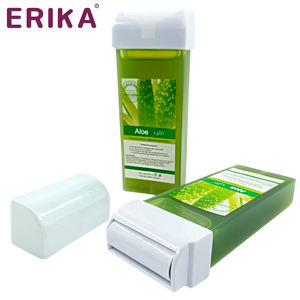 OEM personalizado 100g cartucho depilatorio rollo cera no tejida tira 100g suave <span class=keywords><strong>Aloe</strong></span> <span class=keywords><strong>Vera</strong></span> rollo cera depilación para uso de belleza - Product Image 3