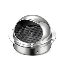 Capuchon de pluie en acier inoxydable de haute qualité couvercle de Ventilation murale extérieure pour conduits de cuisine 304 grille d'aération externe ronde