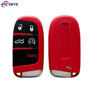좋은 품질 <span class=keywords><strong>5</strong></span> 버튼 스마트 원격 키 쉘 C-hrysler 자동차 키 교체 케이스 용 레드 컬러 - Product Image 2