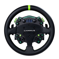 Volant CAMMUS GT2 avec panneau en fibre de carbone, volant multifonctionnel filaire, contrôleur de jeu