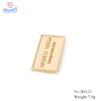 Label Logam Kustom DD untuk Tas, Tag Logam Berukir Laser untuk Botol Parfum