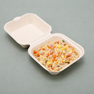 Eco Friendly Ecopack Bagasse Food Container Biodegradable Burger Box Packaging Food Packaging Boxes Food Container